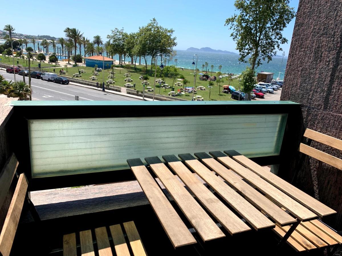 Apartamentos En Playa De Samil Primera Linea De Playa Pe Na Areia Vigo Exterior foto